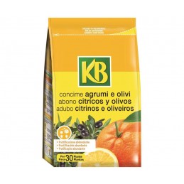 KB Concime Agrumi e Olivi, organo minerale NK con ferro e microelementi, confezione da 800 gr.